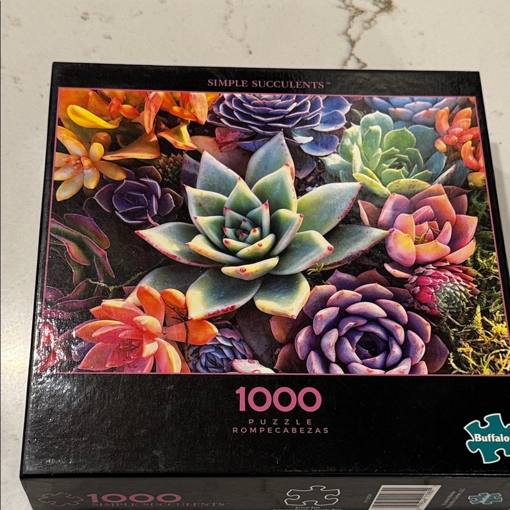 1000 Piece Simple Succulents Jigsaw Puzzle by Buffalo The Perfect Snap Age 14+